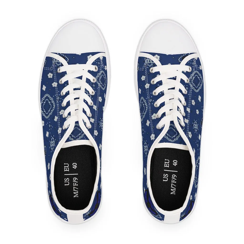 Women's Crowgodshi Blue Colors Low Top Sneakers