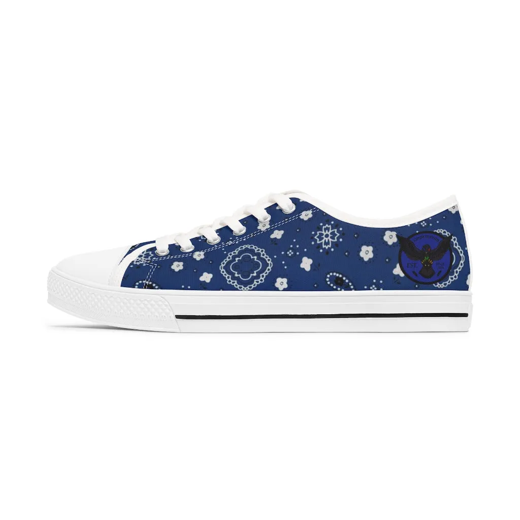 Women's Crowgodshi Blue Colors Low Top Sneakers