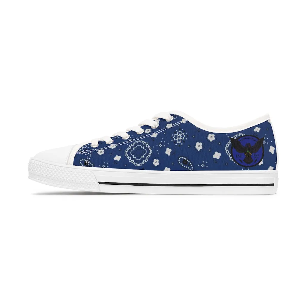 Women's Crowgodshi Blue Colors Low Top Sneakers