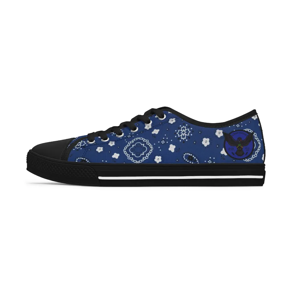 Women's Crowgodshi Blue Colors Low Top Sneakers