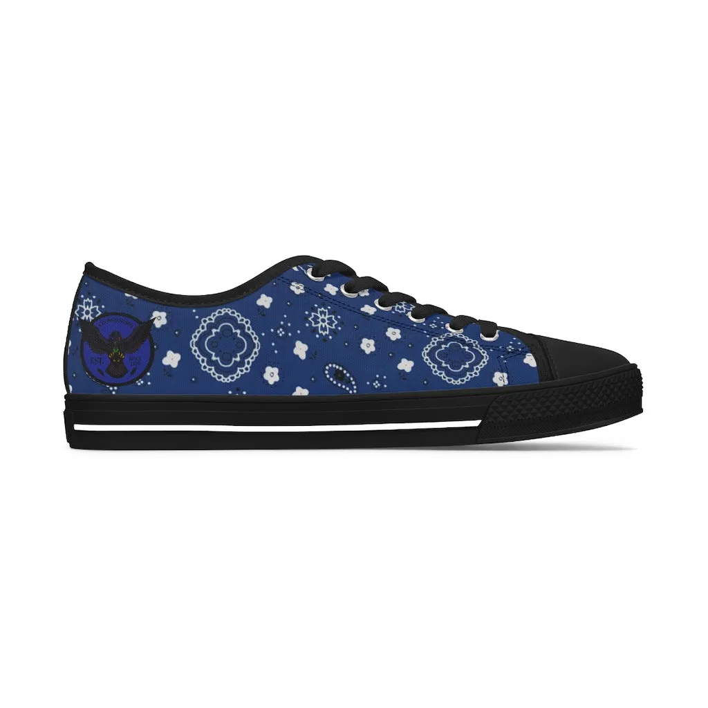 Women's Crowgodshi Blue Colors Low Top Sneakers